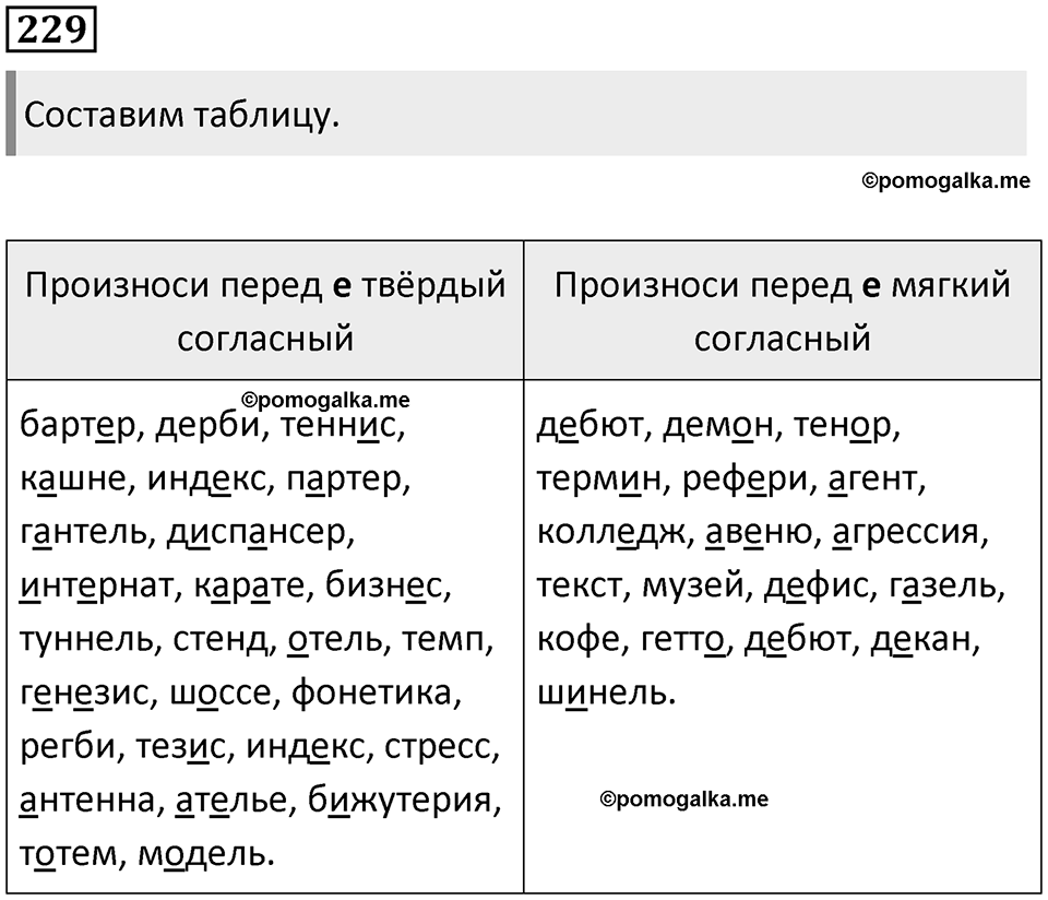 Упражнение 229 — решение 1